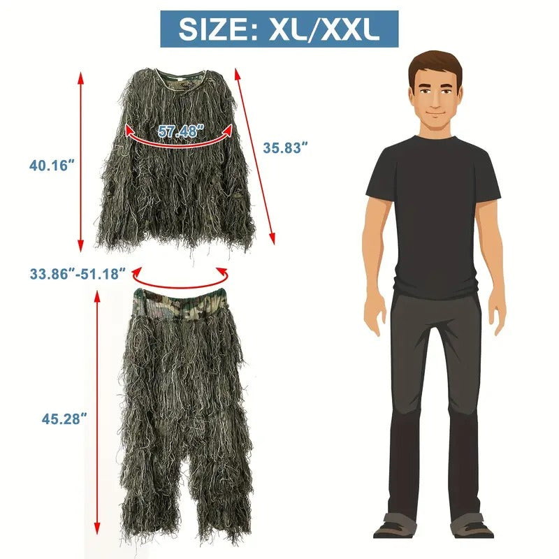 5 in 1 ghillie suit 3d camouflage hunting apparel - Temu
