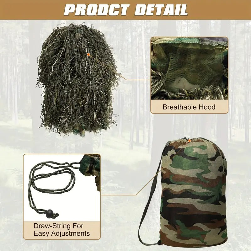 5 in 1 ghillie suit 3d camouflage hunting apparel - Temu